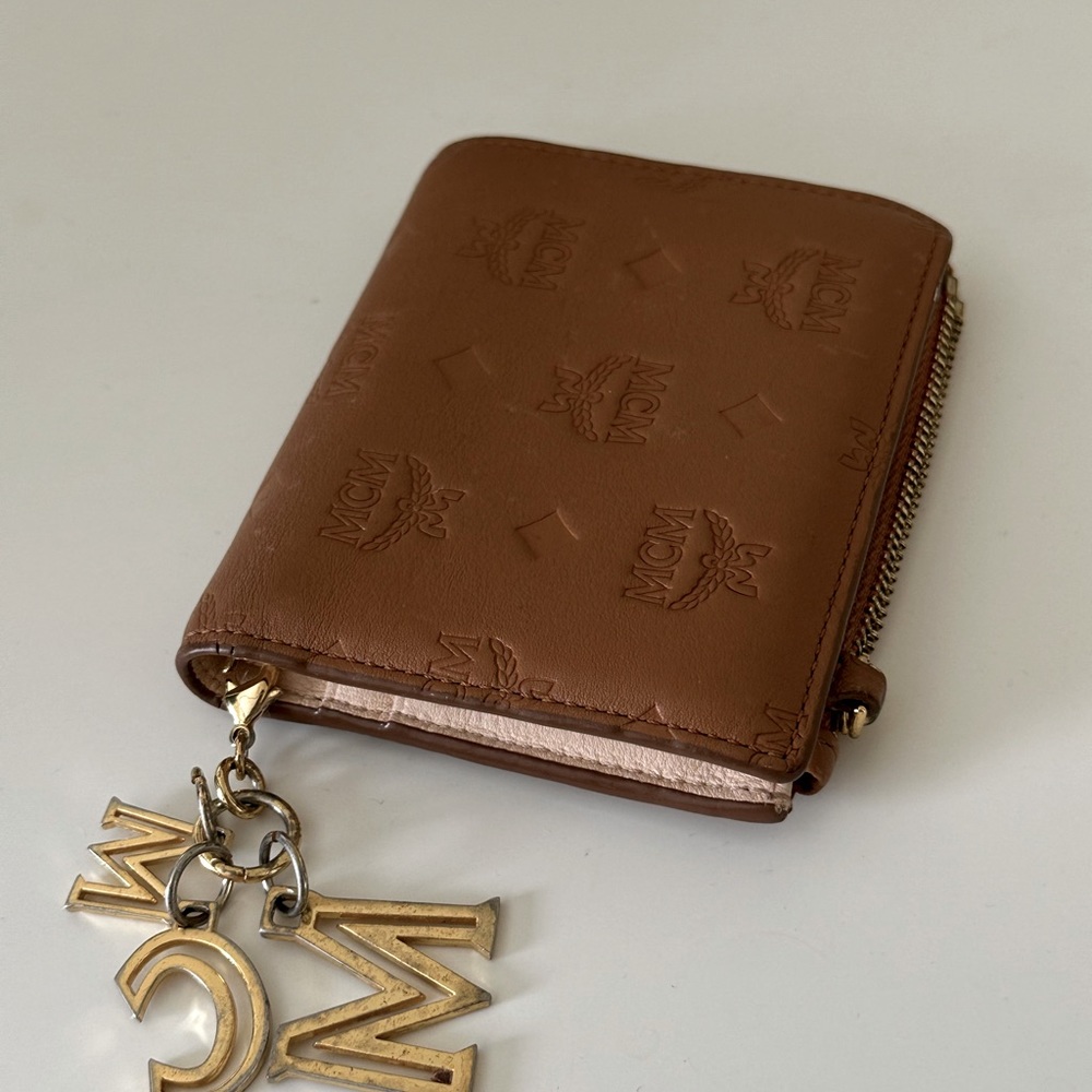 MCM Brown Key & Card Holder